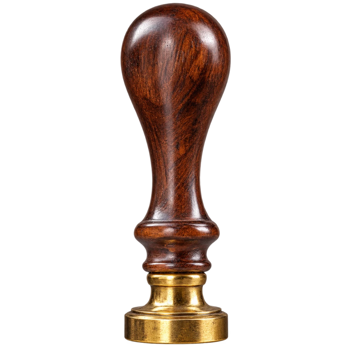 Transparent antique wax seal stamp representing commitment and verification
